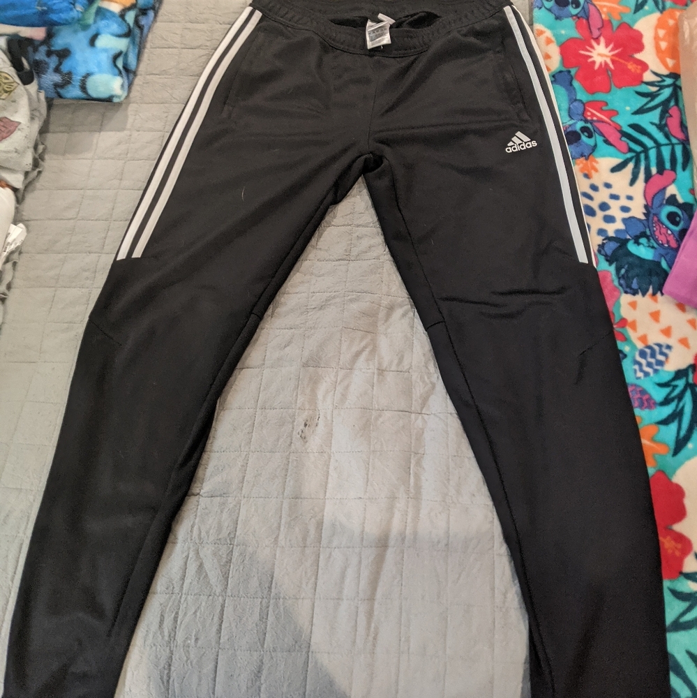 Adidas sweatpants with zipper pockets